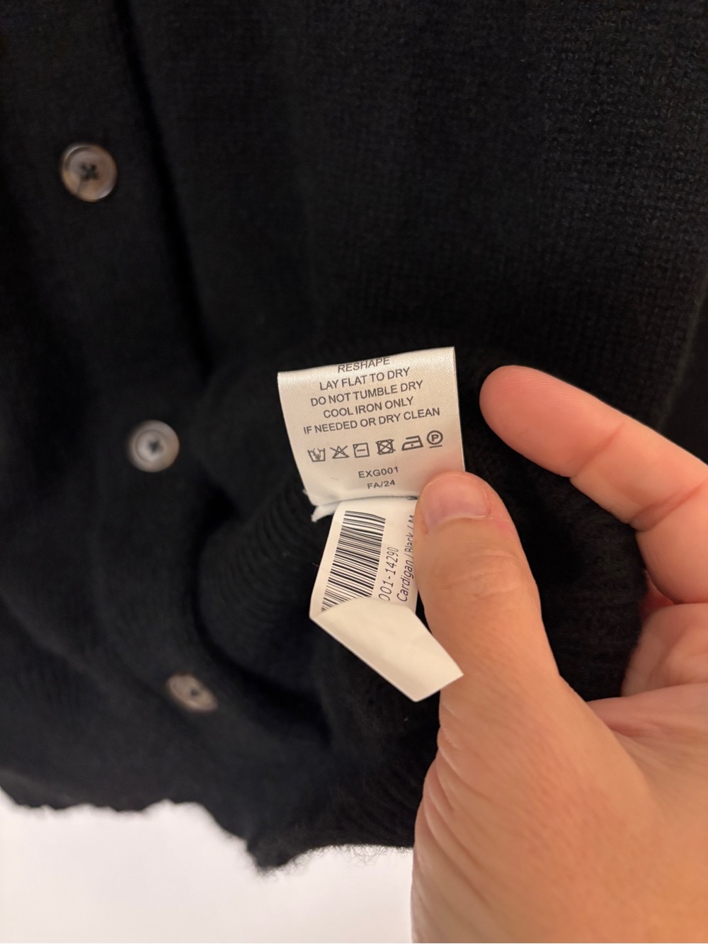 Quince Cardigan 100% Yak Wool Relaxed Fit Size Medium Androgynous Quiet Luxury - Picture 11 of 11